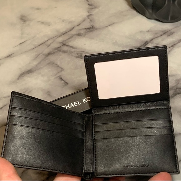 Michael Kors Men's Andy Black "L-Fold" Leather Wallet NWT $108 - Picture 5 of 9